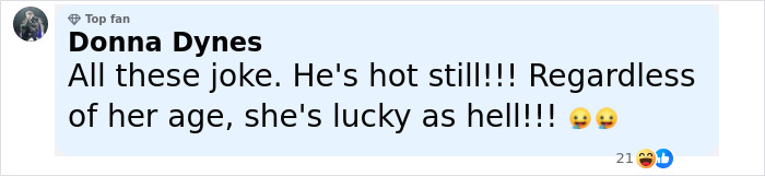 Comment from Donna Dynes praising Leonardo DiCaprio's looks and expressing admiration for his girlfriend during PDA-filled yacht trip.