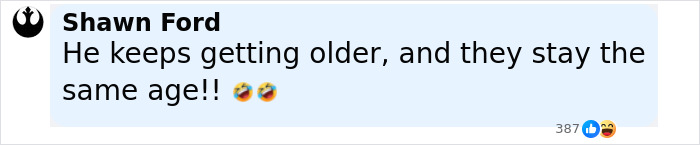 Comment saying he keeps getting older while they stay the same age, related to Leonardo DiCaprio's PDA yacht trip with girlfriend.