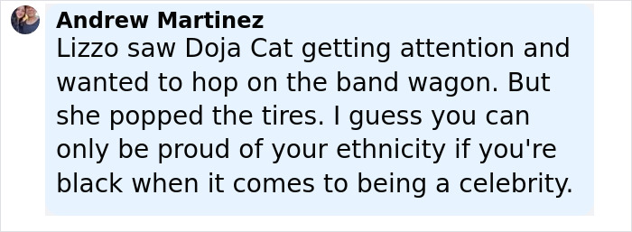 Screenshot of a social media comment discussing Lizzo’s parody related to the Sydney Sweeney ad controversy. - 13