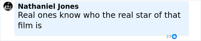 Screenshot of a social media comment from Nathaniel Jones discussing Will Smith's co-actor and studio publicity claims.