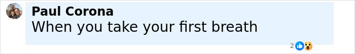 Screenshot of a social media comment by Paul Corona saying When you take your first breath, related to body aging study. Screenshot of a social media comment by Paul Corona saying When you take your first breath, related to body aging study.