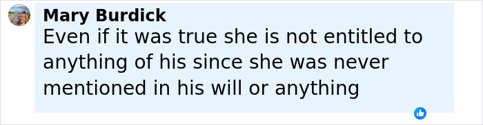 Comment by Mary Burdick stating the backlash over Freddie Mercury love child claims ahead of book release.