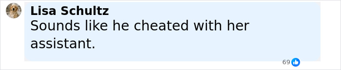 Screenshot of a social media comment about Kelly Clarkson&rsquo;s ex-assistant and Brandon Blackstock&rsquo;s obituary.