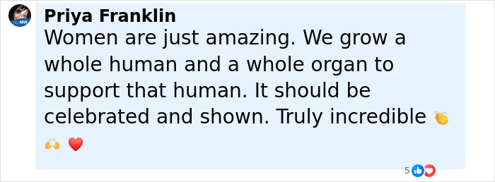 Comment praising women’s strength posted below Calvin Harris placenta encapsulation birth announcement photo. - 18