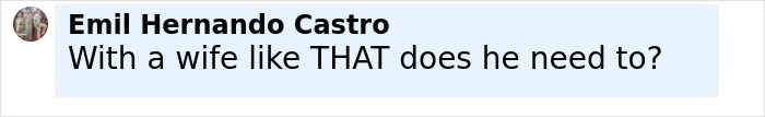 Comment from Emil Hernando Castro questioning the need for Jeffrey Dean Morgan to pleasure himself 20 times a week.