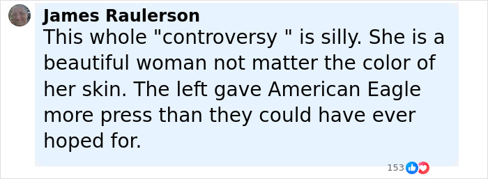 Commenter James Raulerson defends Sydney Sweeney amid controversy involving anti-white posts resurfacing.