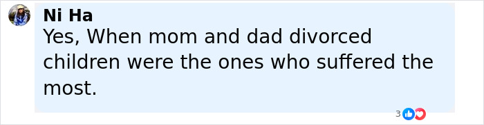 Comment from Ni Ha about children suffering the most during mom and dad's divorce, relating to Kate and Jon Gosselin&rsquo;s son Collin.