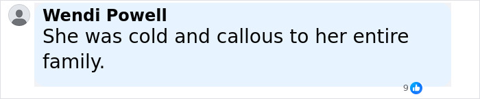 Facebook comment by Wendi Powell saying she was cold and callous to her entire family, related to Kate and Jon Gosselin&rsquo;s son Collin.