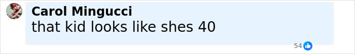 Comment on social media criticizing a young girl wearing a corset, highlighting concerns about the disturbing trend.