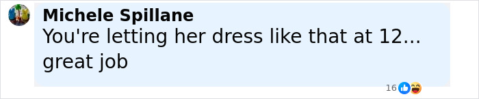 Comment criticizing Kim Kardashian for letting her 12-year-old daughter North West wear a corset, calling it disturbing.