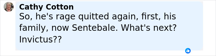 Comment from Cathy Cotton expressing frustration about Prince Harry and Sentebale amid ongoing controversies. - 16