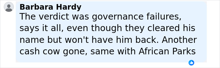 Comment from Barbara Hardy about governance failures and fallout after Sentebale investigation involving Prince Harry. - 29