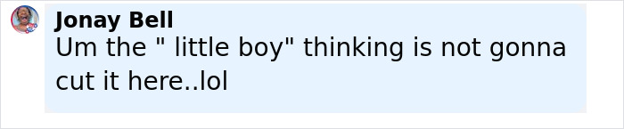 User comment by Jonay Bell criticizing immature thinking, related to MGK interview claims about being half alien and age confusion.