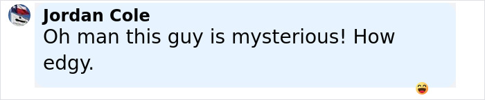 Screenshot of a comment saying the person is mysterious and edgy, relating to MGK claims about being half alien.