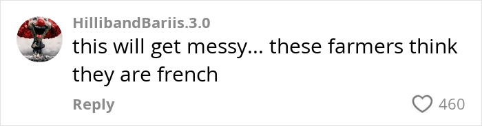 Comment on social media saying this will get messy as farmers react, related to photographer revealing story of spraying squatters with manure.