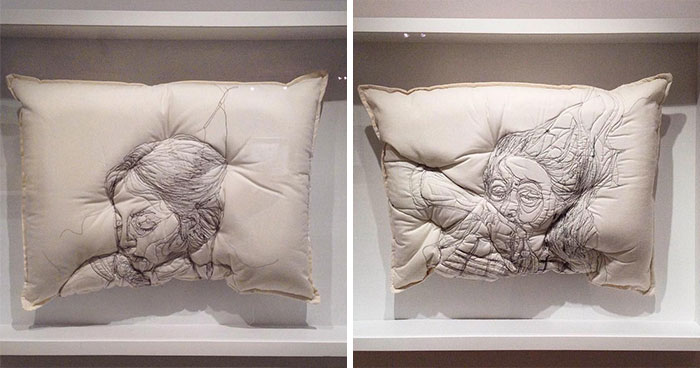 17 Beautiful Pillow Artworks By Maryam Ashkanian Inspired By The Quiet Moments Of Sleep