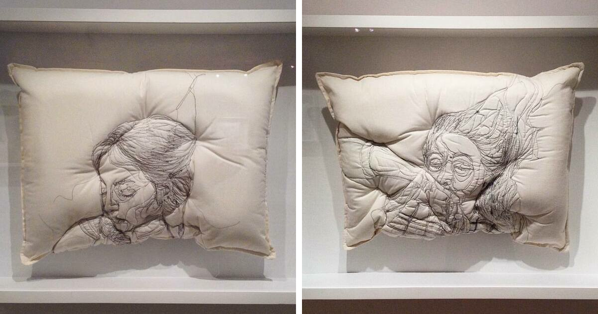 17 Stunning Embroidered Portraits On Pillows By Maryam Ashkanian
