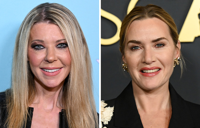 Side-by-side photos of two female celebrities highlighting the dramatic impact of plastic surgery on aged appearances.