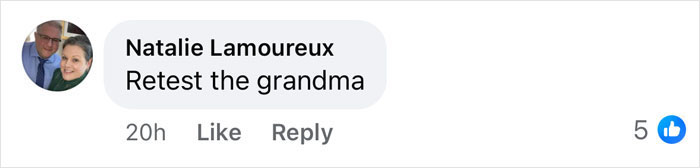 Screenshot of a social media comment discussing polygraph results related to parents of two kids who disappeared.