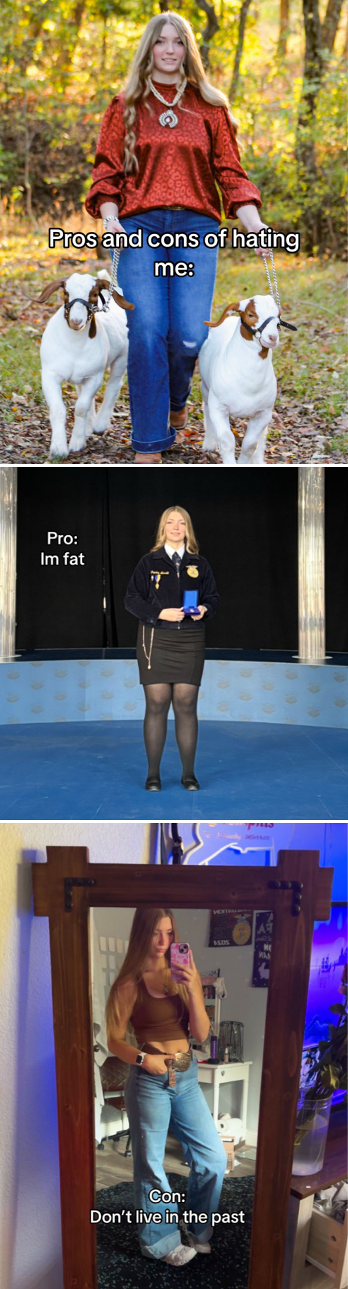 Comparison pics showing people before and after they decided they needed to change, highlighting personal transformations.