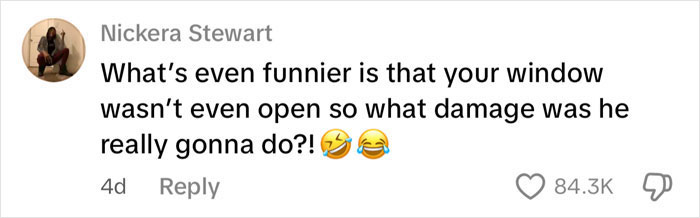 Comment highlighting the irony in a road rage passenger&rsquo;s coffee toss backfiring when the driver&rsquo;s window is closed.