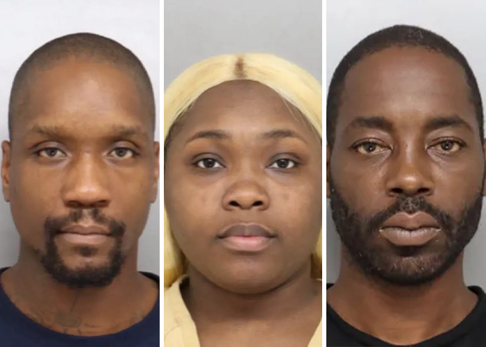 Mugshots of three individuals linked to Cincinnati brawl investigation, highlighting racial tensions and community outrage.