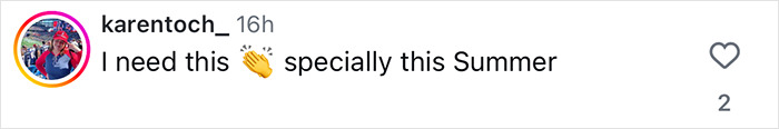 Screenshot of an Instagram comment reacting to Jennifer Aniston’s accidental purse reveal with relatable fan responses. Screenshot of an Instagram comment reacting to Jennifer Aniston’s accidental purse reveal with relatable fan responses.