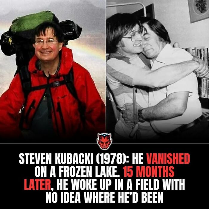 Steven Kubacki’s mysterious disappearance and reappearance story featured among random creepy facts and pictures.