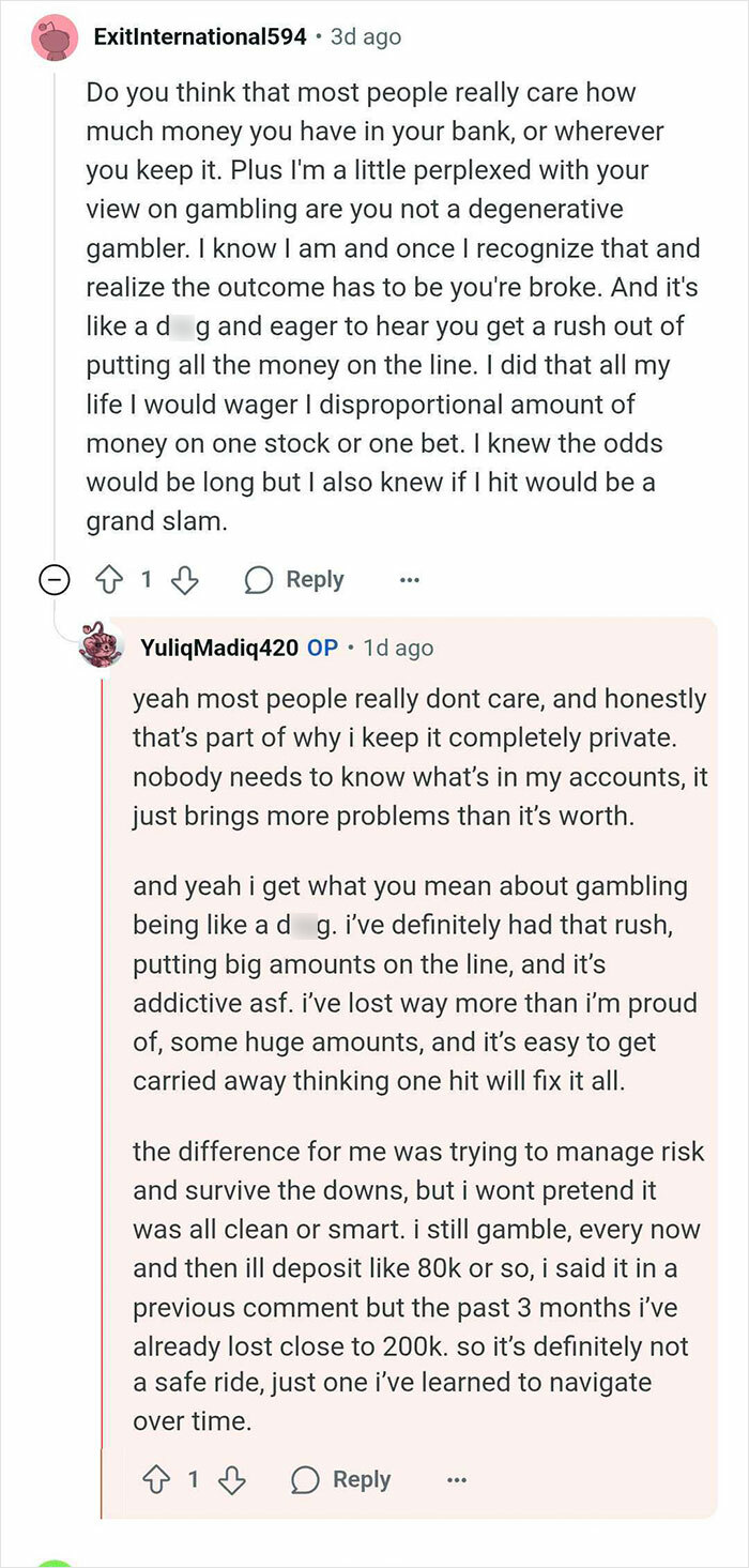Reddit user answers questions online about winning $14 million and continuing to live like a regular guy.