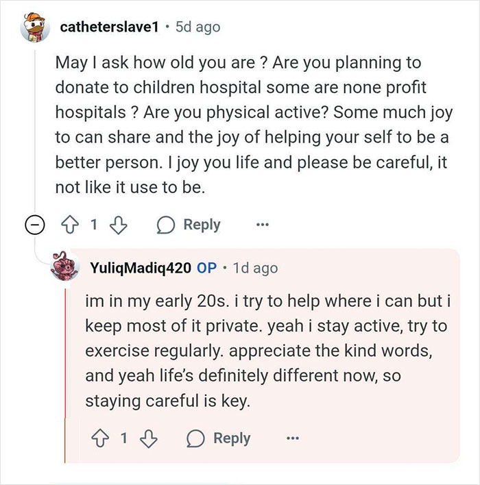Online Q&A with man who wins $14 million but continues living like a regular guy, staying active and helping others privately.