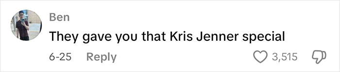 Comment saying they gave a Kris Jenner special in response to the best face lift and radical glow up at 51 years old. Comment saying they gave a Kris Jenner special in response to the best face lift and radical glow up at 51 years old.