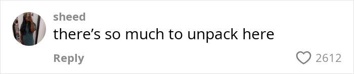 TikTok comment reading there's so much to unpack, related to forced marriage or kidnapping and Elvis serenade at Vegas wedding.