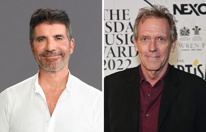 Side-by-side photos of two celebrities born in the same year showing dramatic impact of plastic surgery on their appearances.