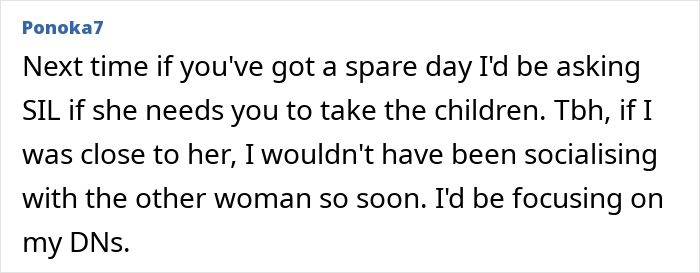 Comment discussing brother swapping wife and kids for new flame and issues at sister&rsquo;s BBQ over ex&rsquo;s pictures