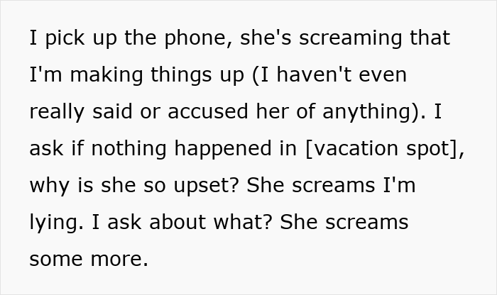 Excerpt of a phone call showing wife unleashing years of resentment, humiliating husband during an unwanted trip.