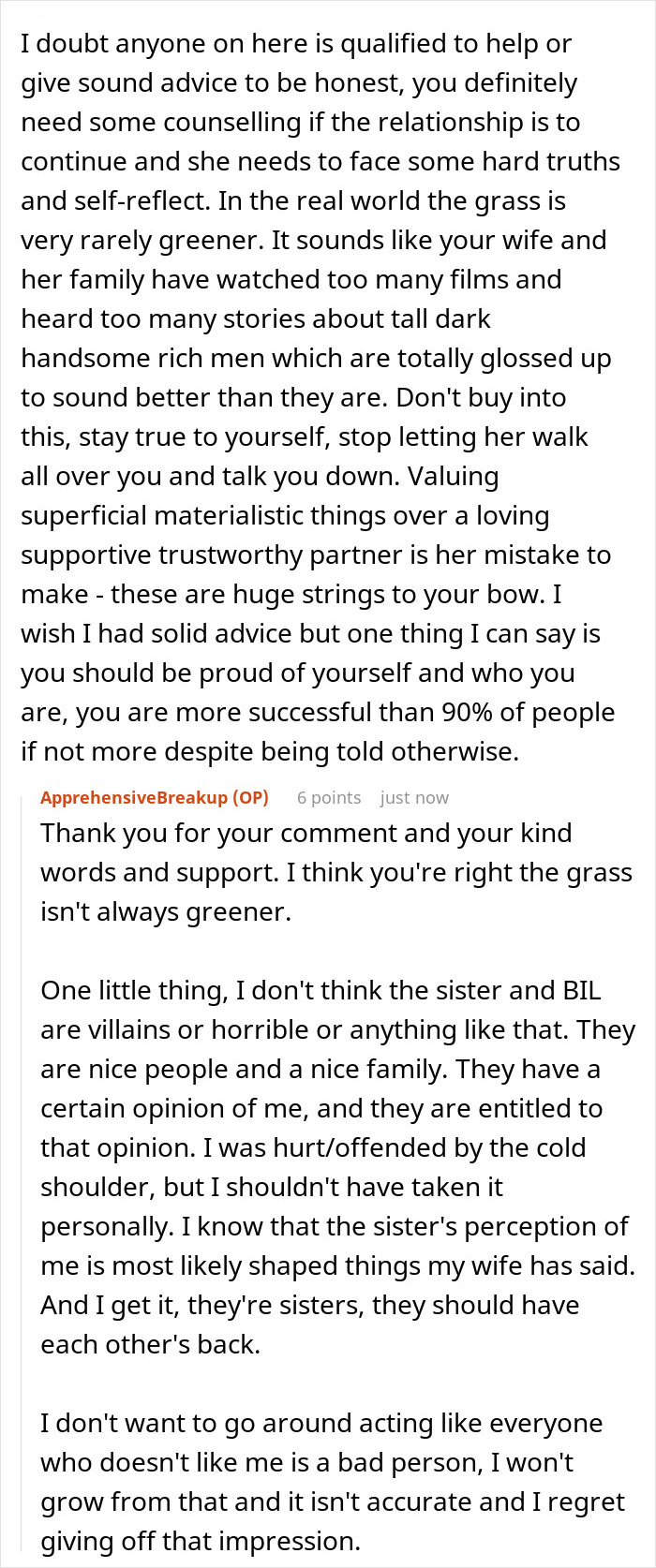 Online discussion about wife humiliating husband by unleashing years of resentment on an unwanted trip, sharing relationship advice.