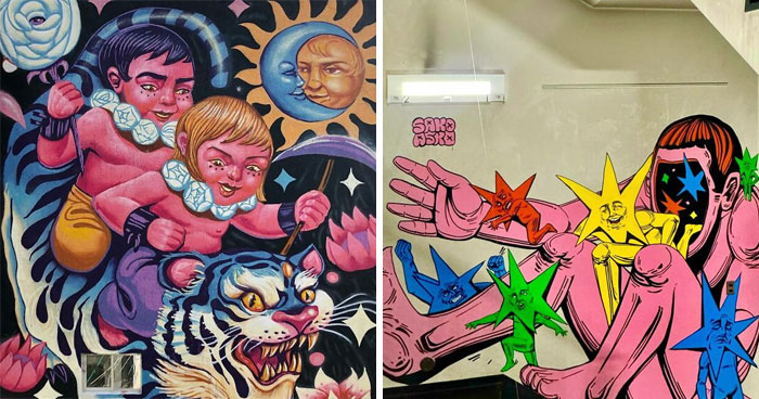 “SakoAsko” Paints 24 Murals That Explore Human Choices Through Surreal Art