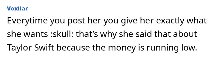 Comment about Taylor Swift and Travis Kelce discussed in online post before engagement announcement.