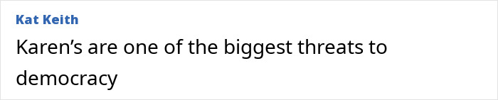 Text excerpt from article titled unhinged karen explodes at man walking his dog then accuses him of harassment after being filmed discussing karens as a threat to democracy.