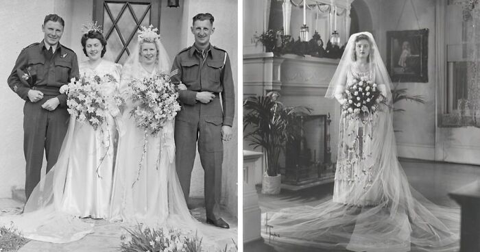 Love In The Shadow Of War: 33 Moving Wedding Photos From The 1940s