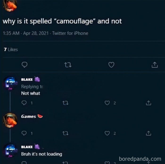 Screenshot of a Twitter conversation showing people missing the joke, illustrating times they became the joke themselves.