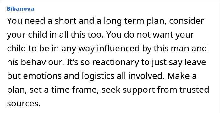 Alt text: Woman reacting with disbelief to husband facing discipline again for inappropriate work comments in a domestic setting.