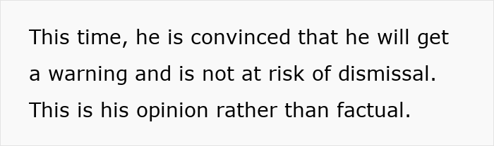 Man expressing frustration while sitting at a desk, highlighting issues with inappropriate work comments and facing discipline again.