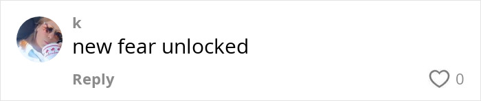 Screenshot of a social media comment saying new fear unlocked, relating to a woman accidentally leaving a tampon inside for a month.