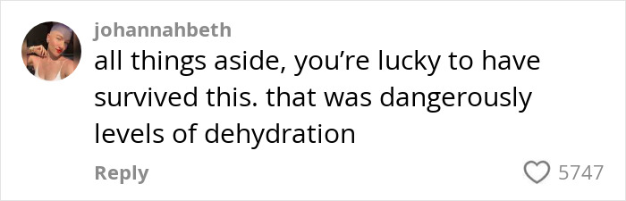 Comment on a social media post discussing a woman&rsquo;s extreme diarrhea on plane causing emergency landing and flight cancellation.