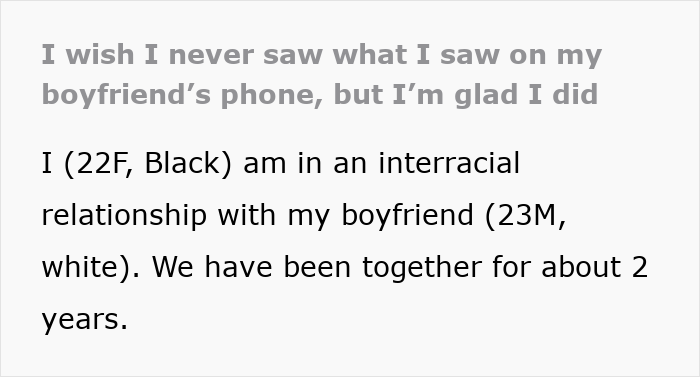 Woman checks boyfriend&rsquo;s phone after jealous freak-out, revealing unexpected truths in their interracial relationship.