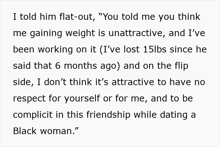 Text excerpt showing a woman expressing frustration about respect and attraction after checking boyfriend&rsquo;s phone in a jealous moment.