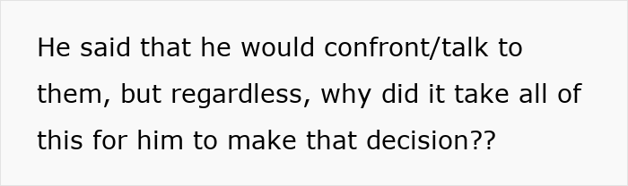 Text on a white background reading a contemplative message about confronting someone and making a decision after a jealous freak-out.