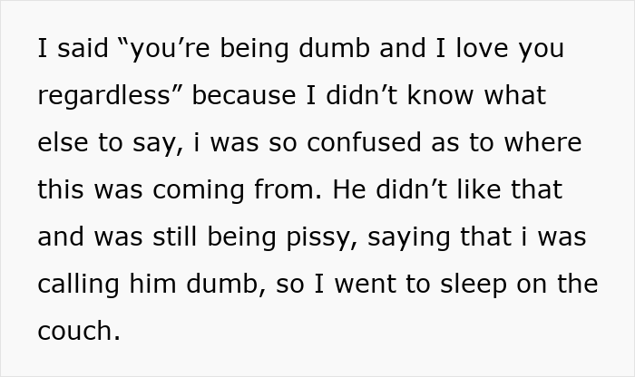 Text showing a confused woman checking her boyfriend&rsquo;s phone after a jealous freak-out, regretting her decision immediately.