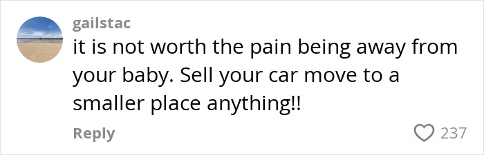Comment on social media discussing the harsh realities of being a working mom in the U.S. and the emotional toll. Comment on social media discussing the harsh realities of being a working mom in the U.S. and the emotional toll.